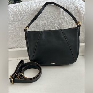 🔥Fossil Black crossbody Leather Bag (LIKE NEW) 🔥